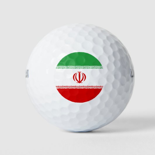 Balles De Golf Drapeau Iran (Devant)