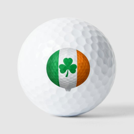 Balles De Golf Drapeau Irlandais (Recto)