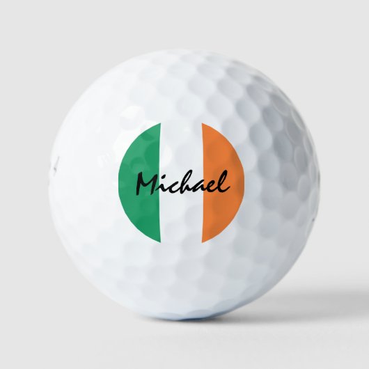 Balles De Golf Drapeau irlandais Nom personnalisé be6 gbcnt (Devant)