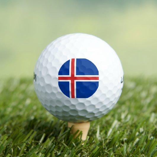 Balles De Golf Drapeau Islande (T-shirt Insitu)
