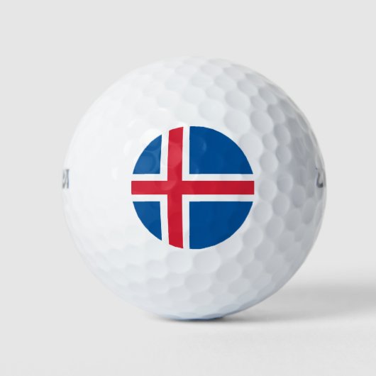Balles De Golf Drapeau Islande (Devant)