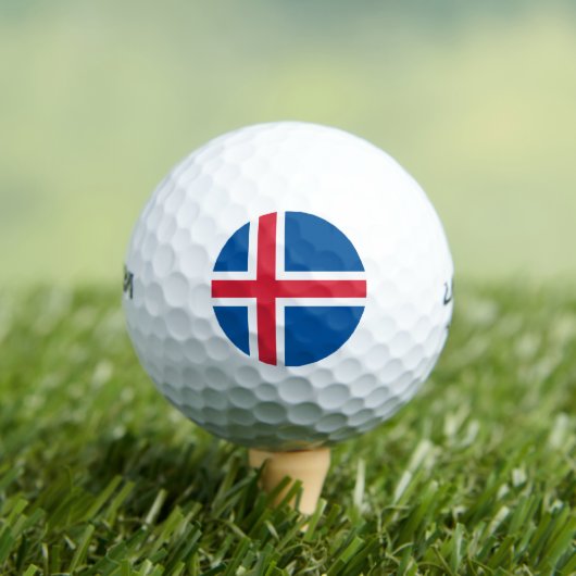 Balles De Golf Drapeau Islande (T-shirt Insitu)