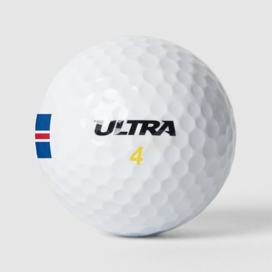 Balles De Golf Drapeau Islande (Logo)