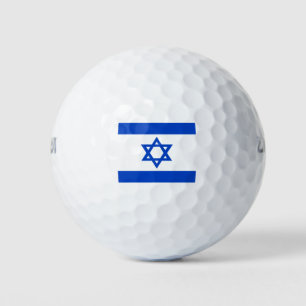 Balles De Golf Drapeau Israël étoile bleue de David