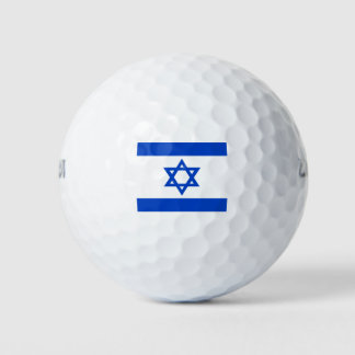 Balles De Golf Drapeau Israël étoile bleue de David