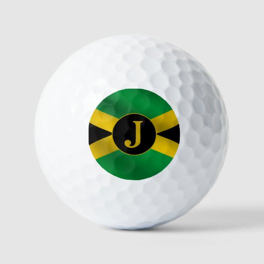 Balles De Golf Drapeau jamaïcain (Recto)
