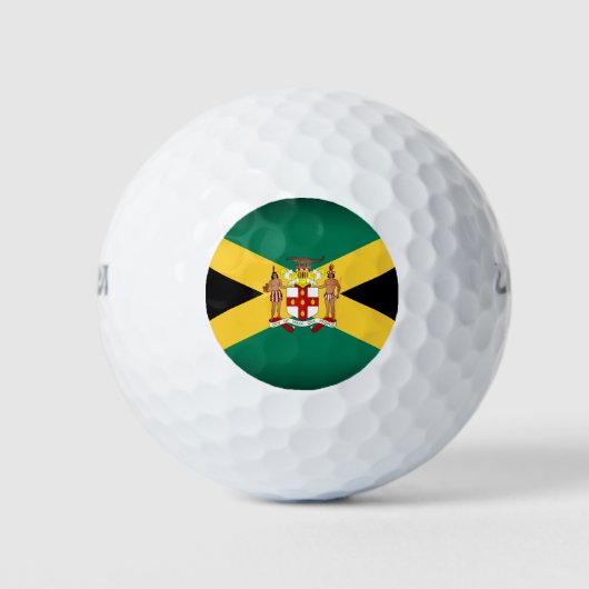 Balles De Golf Drapeau jamaïcain / Armoiries (Devant)