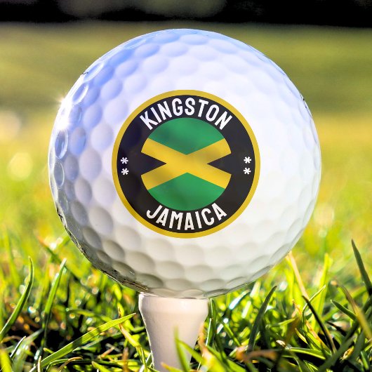 Balles De Golf Drapeau jamaïcain de Kingston Jamaïque