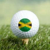 Balles De Golf Drapeau jamaïcain noir et or vert (T-shirt Insitu)
