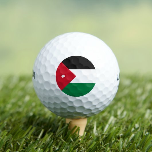 Balles De Golf Drapeau Jordanie (T-shirt Insitu)