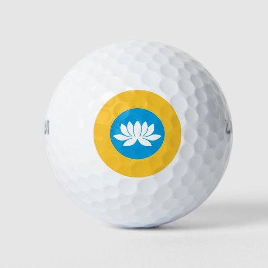 Balles De Golf Drapeau Kalmykia (Devant)