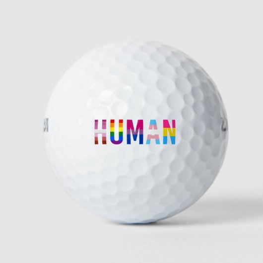 Balles De Golf Drapeau LGBT HUMAN Mois Gay pride Transgenre (Devant)