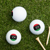 Balles De Golf Drapeau libyen, Drapeau de la Libye (Herbe in situ)