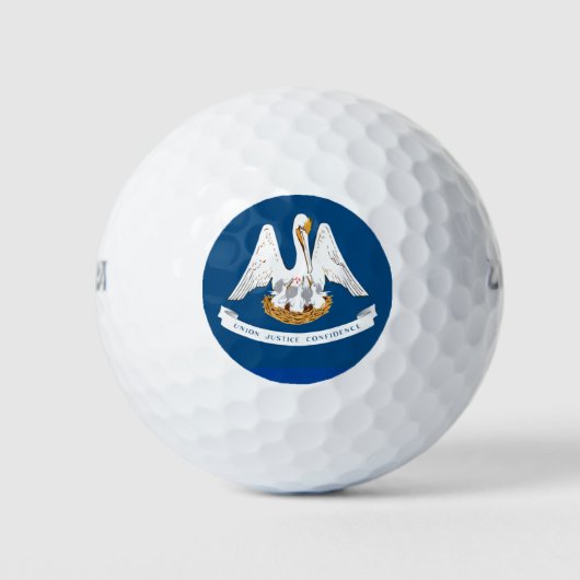 BALLES DE GOLF DRAPEAU LOUISIANA (Devant)