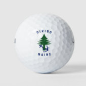 BALLES DE GOLF DRAPEAU MAINE (Devant)