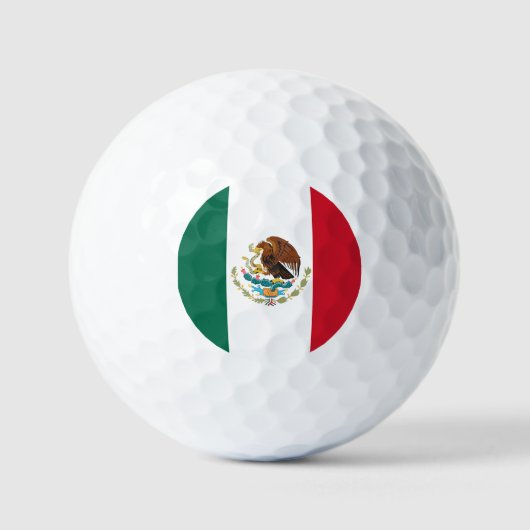 Balles De Golf Drapeau mexicain (Recto)