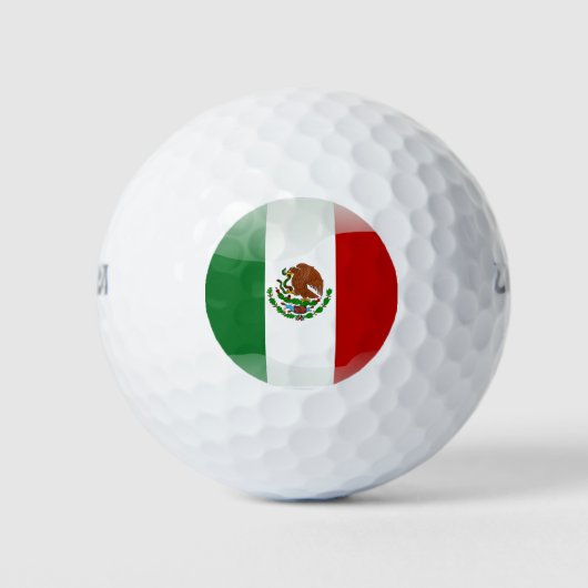 Balles De Golf Drapeau mexicain brillant (Devant)