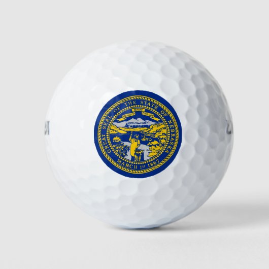 BALLES DE GOLF DRAPEAU NEBRASKA (Devant)