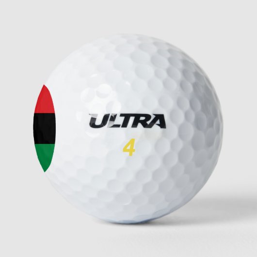 Balles De Golf Drapeau panafricain de l'UNIA (Logo)