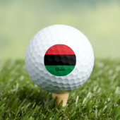 Balles De Golf Drapeau panafricain et golf de l'UNIA / Bal de gol (T-shirt Insitu)