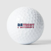 Balles De Golf Drapeau Patriot (Recto)