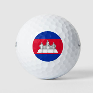 Balles De Golf Drapeau patriotique du Cambodge