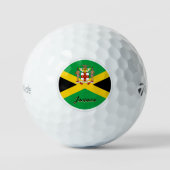 Balles De Golf Drapeau patriotique jamaïcain Balls de golf, Jamaï (Recto)
