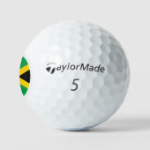 Balles De Golf Drapeau patriotique jamaïcain Balls de golf, Jamaï (Logo)