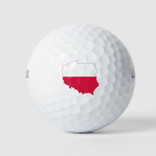 Balles de golf Drapeau Polonais (Devant)