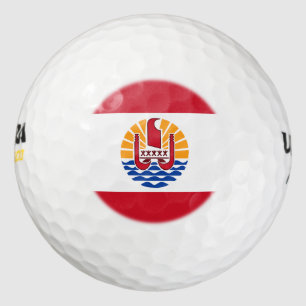 Balles De Golf Drapeau polynésien