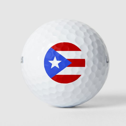 Balles De Golf Drapeau Porto Rico (Devant)