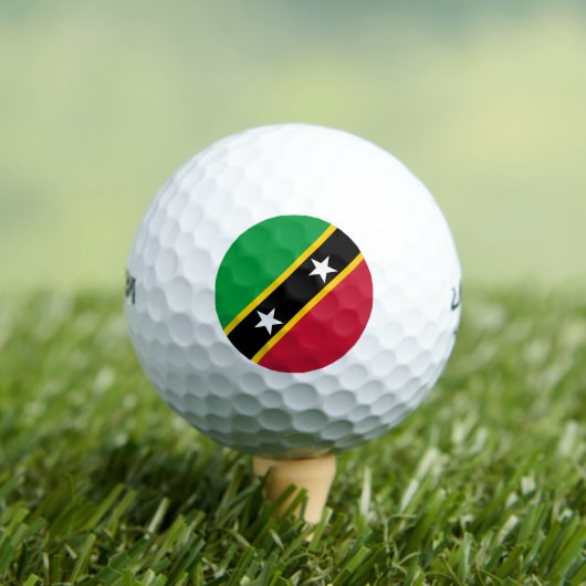 Balles De Golf Drapeau Saint-Kitts-et-Nevis (T-shirt Insitu)