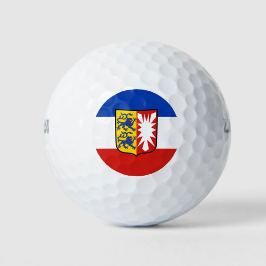 Balles De Golf Drapeau Schleswig-Holstein Golf Balls (Devant)