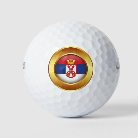 Balles De Golf Drapeau serbe (Devant)