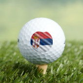Balles De Golf Drapeau serbe (T-shirt Insitu)