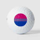 Balles De Golf Drapeau SlipperyJoe's Bisexual Pride lavande-rose (Devant)