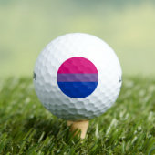 Balles De Golf Drapeau SlipperyJoe's Bisexual Pride lavande-rose (T-shirt Insitu)