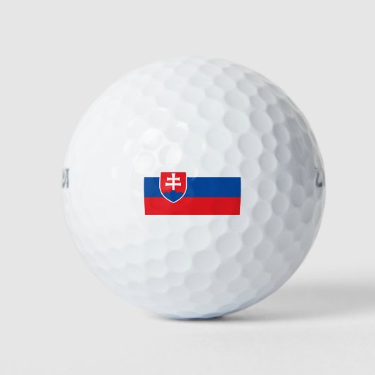 Balles De Golf Drapeau Slovaquie (Devant)