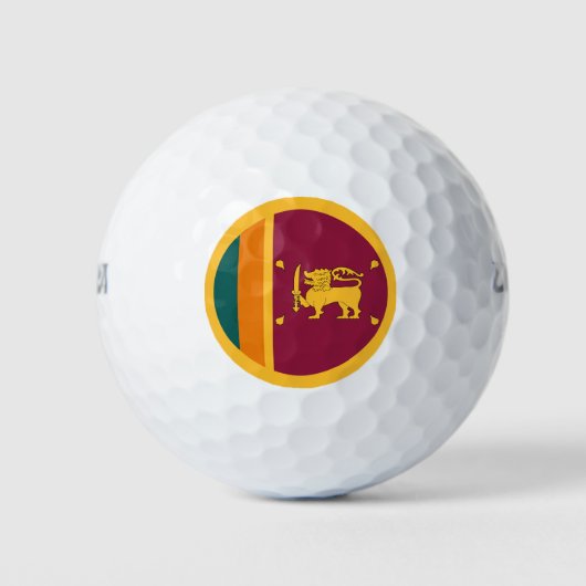 Balles De Golf Drapeau Sri Lanka (Devant)