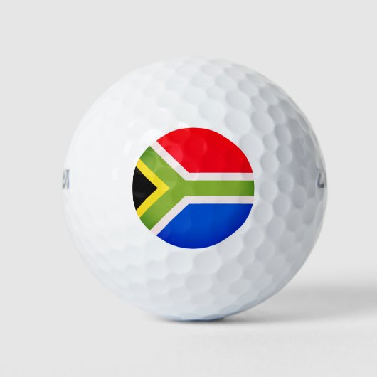 Balles De Golf Drapeau Sud-Africain (Devant)
