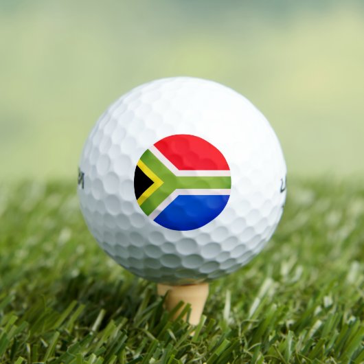 Balles De Golf Drapeau Sud-Africain (T-shirt Insitu)