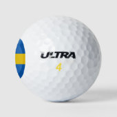 Balles De Golf Drapeau suédois (Logo)