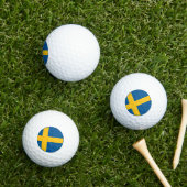 Balles De Golf Drapeau suédois (Herbe in situ)