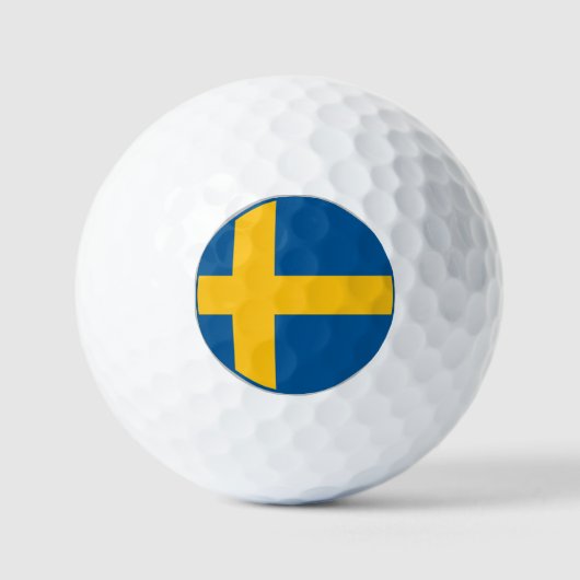 Balles De Golf Drapeau suédois (Recto)