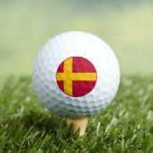 Balles De Golf Drapeau suédois de Finlande (T-shirt Insitu)