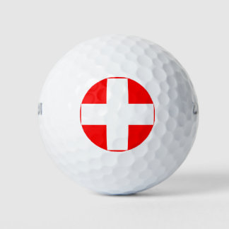 Balles De Golf drapeau suisse