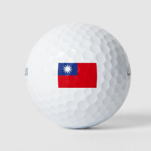 Balles De Golf Drapeau Taïwan