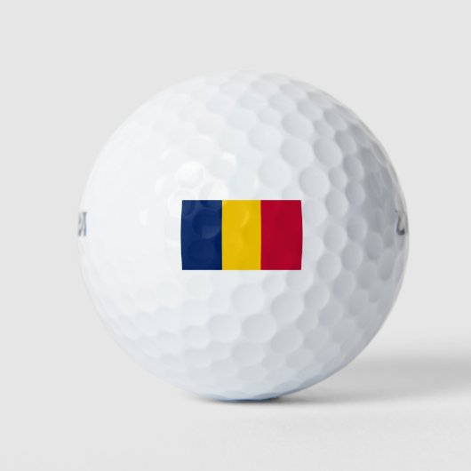 Balles De Golf Drapeau Tchad (Devant)