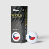 Balles De Golf Drapeau tchèque (Emballage)