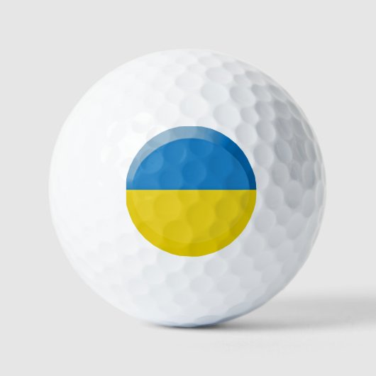 Balles De Golf Drapeau ukrainien (Recto)